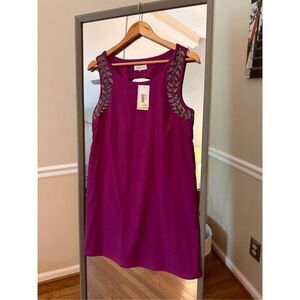 Sugar‎ & Lips Berry Size Medium Shift Dress NWT